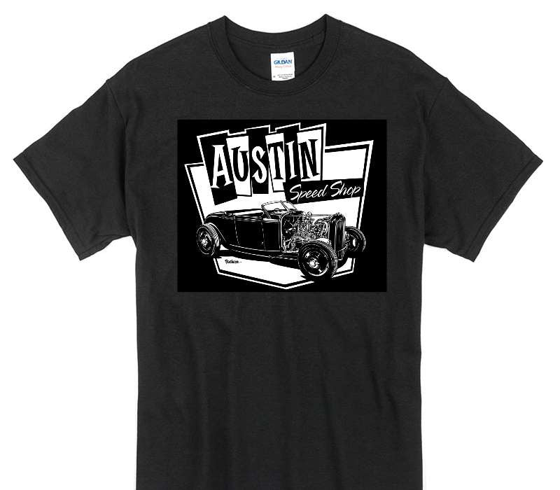 Custom Gildan 100% Cotton Black T-Shirt