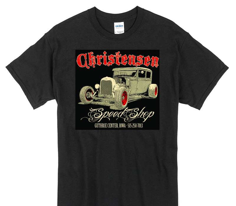 Custom Gildan 100% Cotton Black T-Shirt