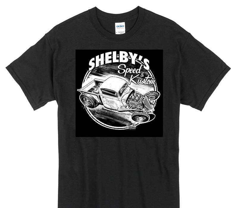 Custom Gildan 100% Cotton Black T-Shirt
