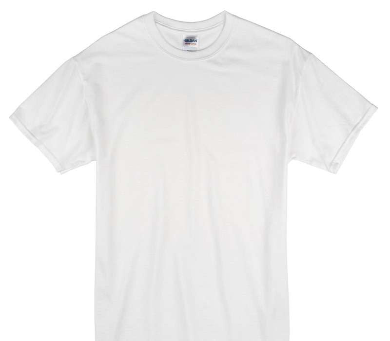 Custom Gildan 100% Cotton White T-Shirt