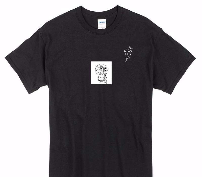 Custom Gildan 100% Cotton Black T-Shirt