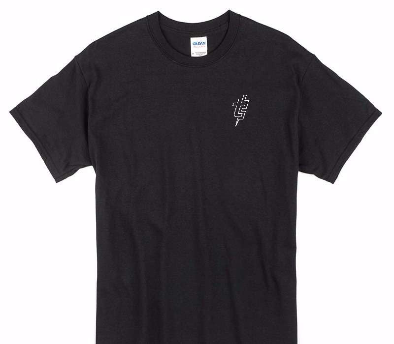 Custom Gildan 100% Cotton Black T-Shirt