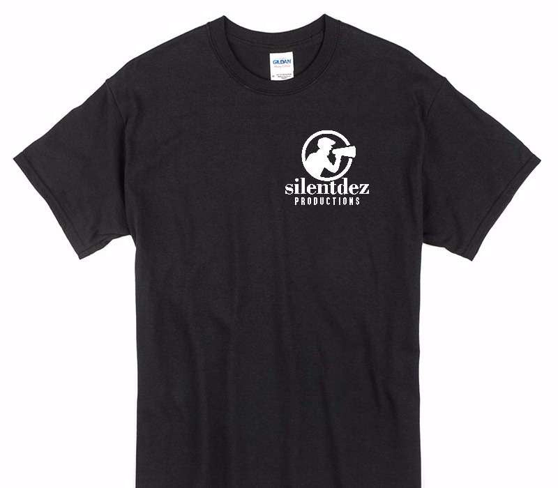 Custom Gildan 100% Cotton Black T-Shirt