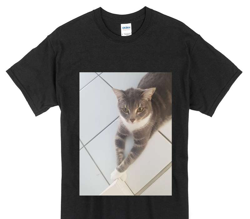 Custom Gildan 100% Cotton Black T-Shirt