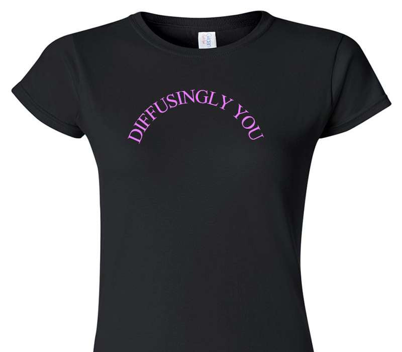 Custom Womens Soft Style 100% Cotton Black T-Shirt