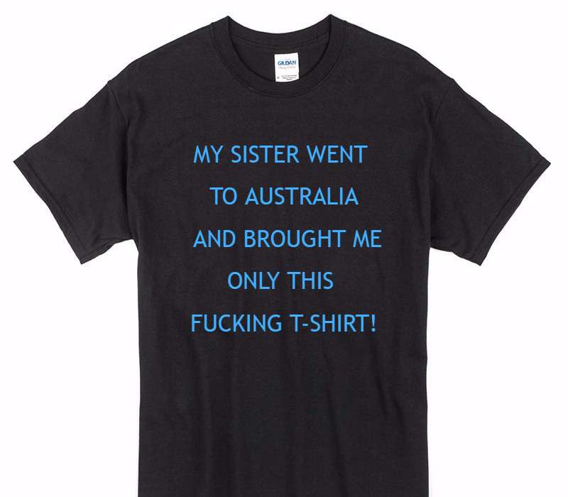 Custom Gildan 100% Cotton Black T-Shirt