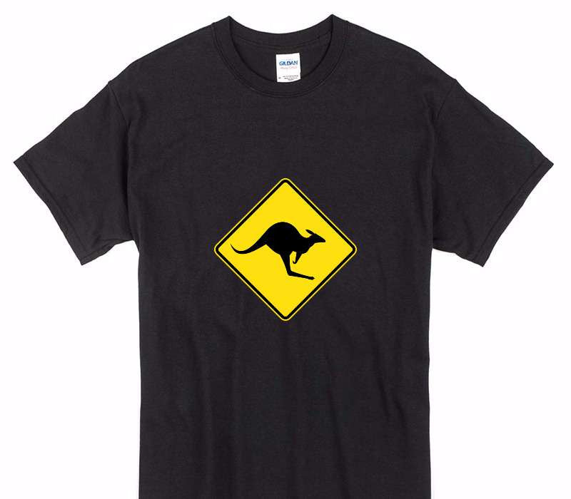 Custom Gildan 100% Cotton Black T-Shirt