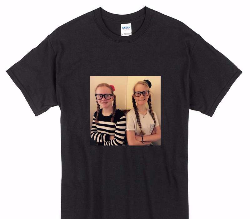 Custom Gildan 100% Cotton Black T-Shirt