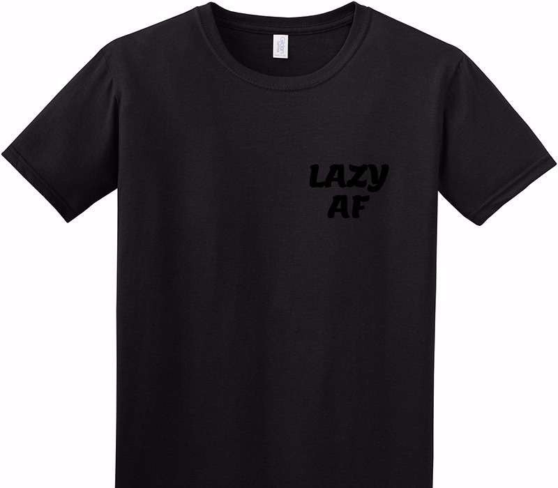 Custom Adult Soft Style 100% Cotton Black T-Shirt