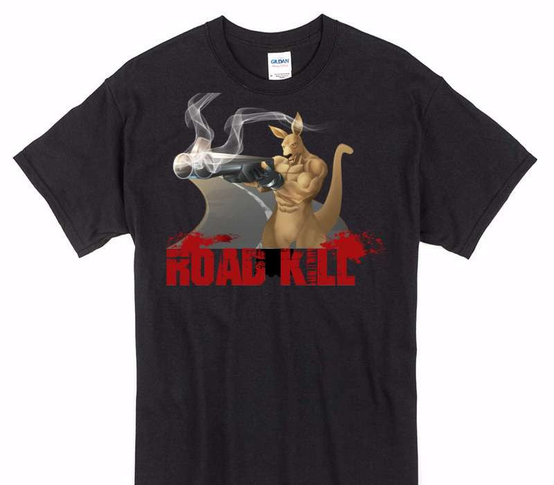 Custom Gildan 100% Cotton Black T-Shirt