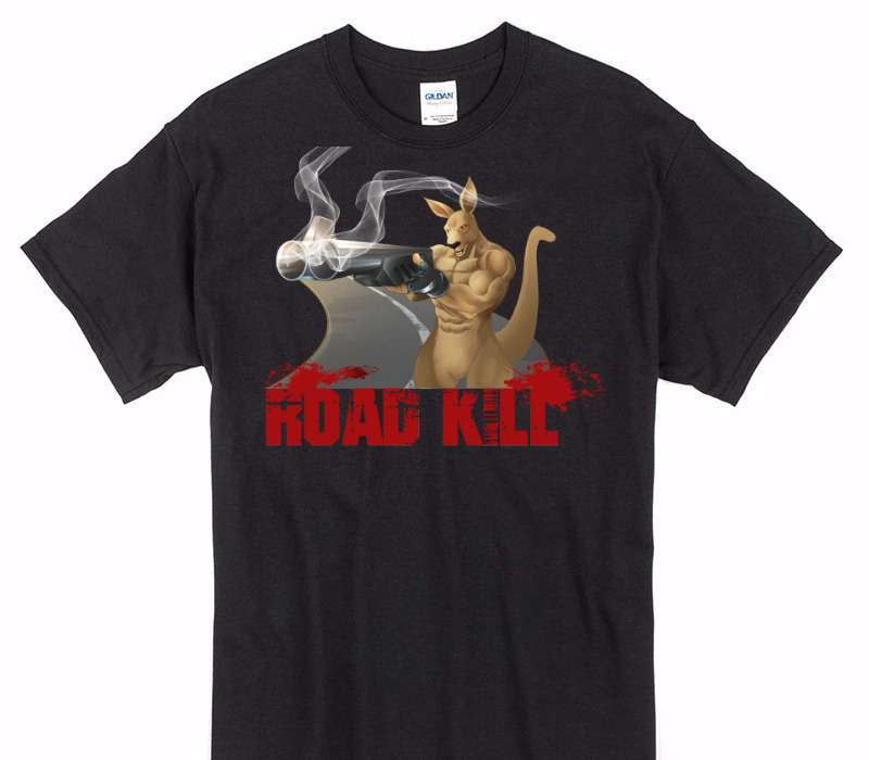 Custom Gildan 100% Cotton Black T-Shirt