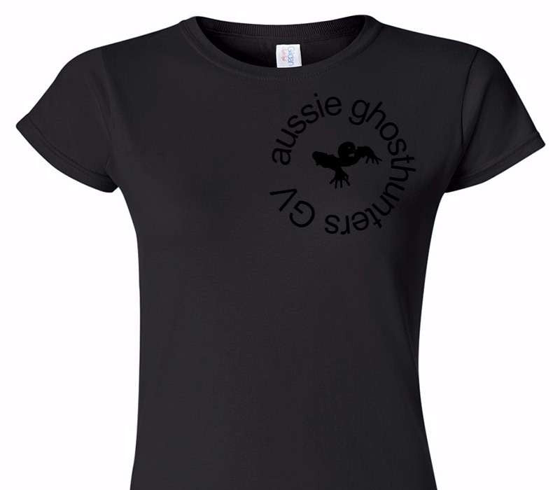 Custom Womens Soft Style 100% Cotton Black T-Shirt