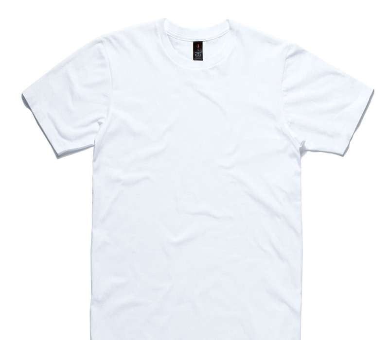 Custom AS Colour 100% Cotton White T-Shirt