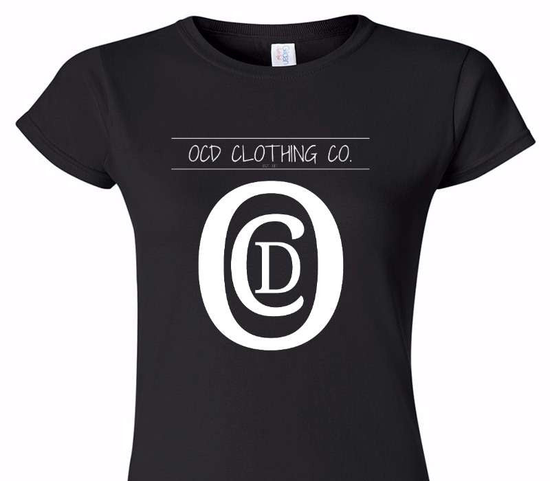 Custom Womens Soft Style 100% Cotton Black T-Shirt