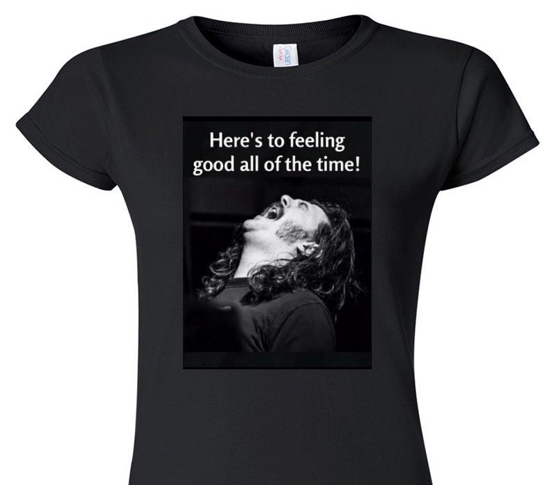 Custom Womens Soft Style 100% Cotton Black T-Shirt