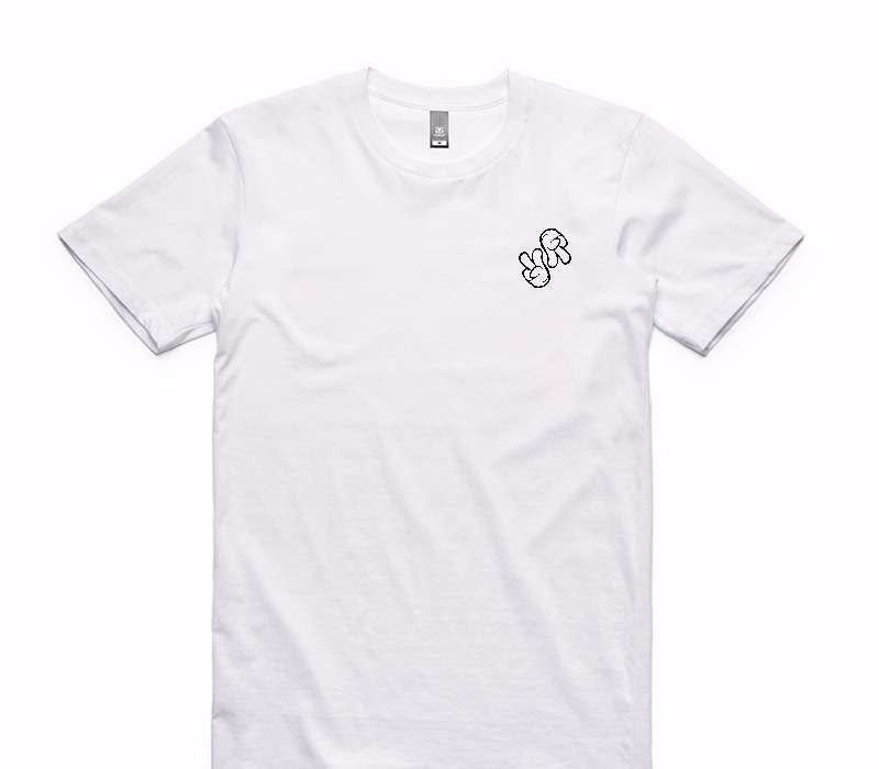 Custom AS Colour 100% Cotton White T-Shirt