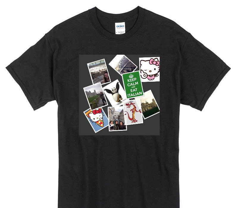 Custom Gildan 100% Cotton Black T-Shirt