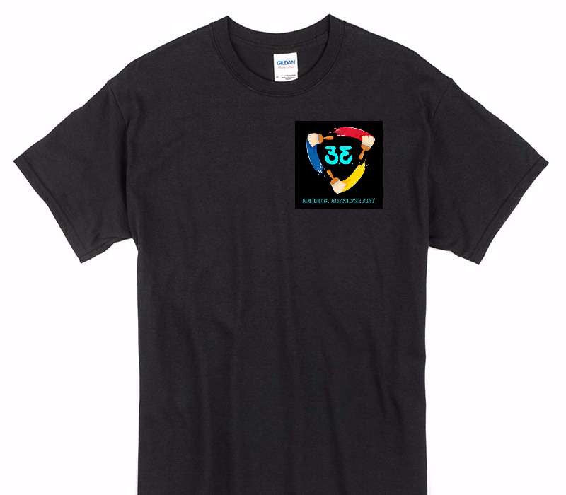 Custom Gildan 100% Cotton Black T-Shirt