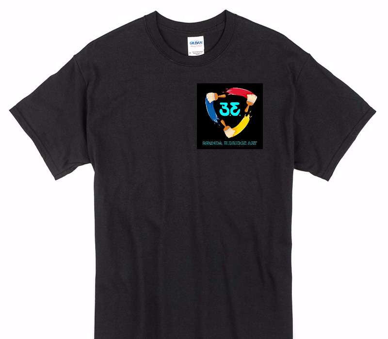 Custom Gildan 100% Cotton Black T-Shirt