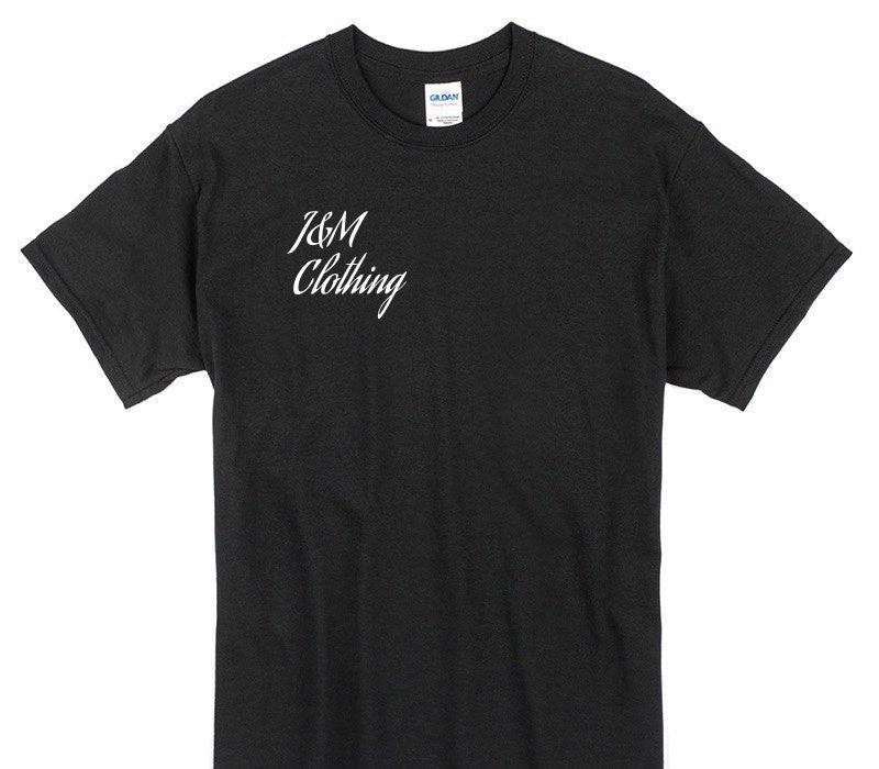 Custom Gildan 100% Cotton Black T-Shirt