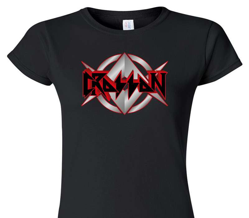 Custom Womens Soft Style 100% Cotton Black T-Shirt