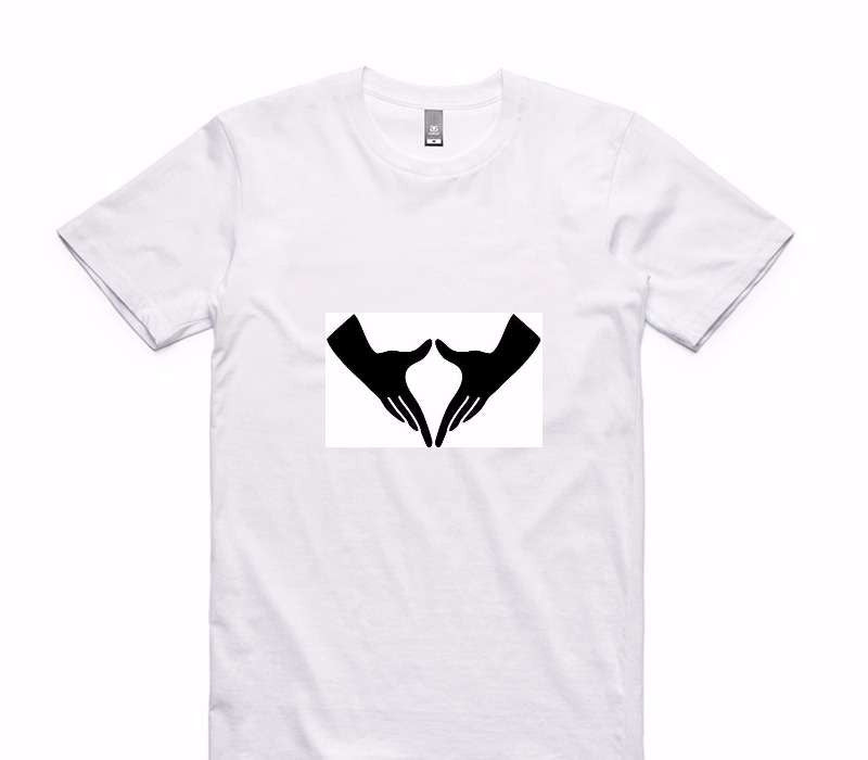 Custom AS Colour 100% Cotton White T-Shirt
