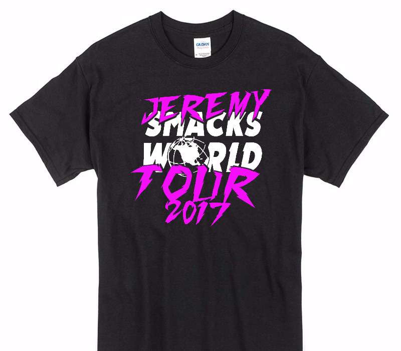 Custom Gildan 100% Cotton Black T-Shirt