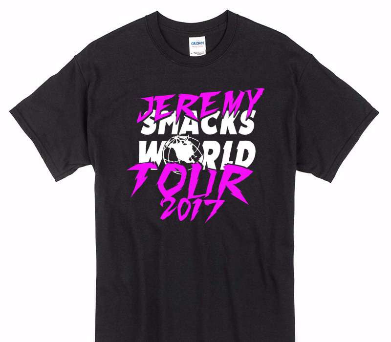 Custom Gildan 100% Cotton Black T-Shirt