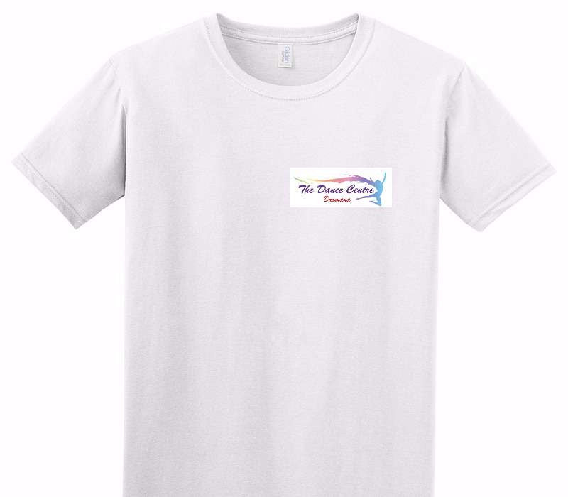 Custom Adult Soft Style 100% Cotton White T-Shirt