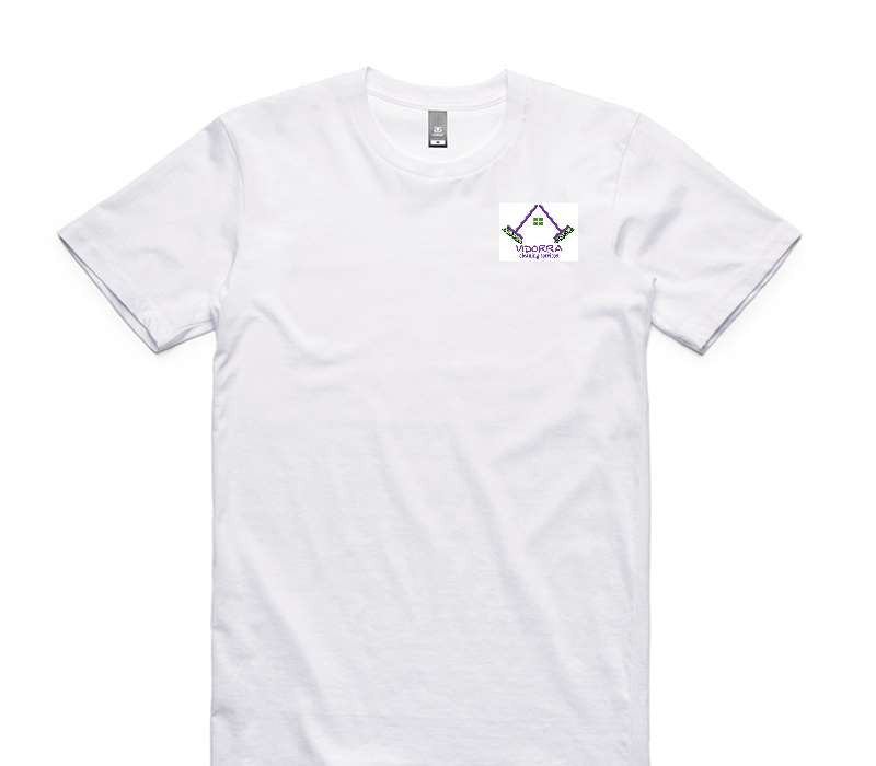 Custom AS Colour 100% Cotton White T-Shirt