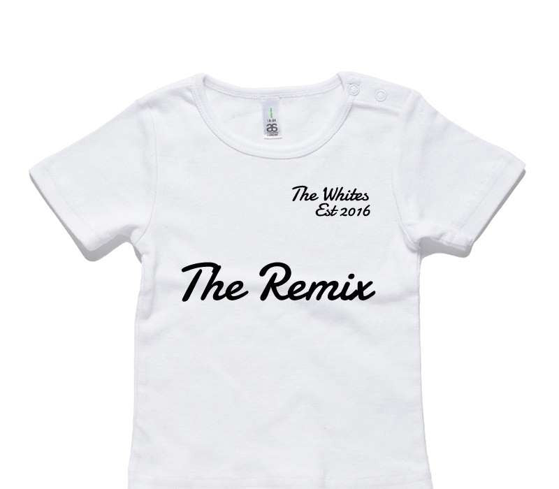 Custom AS Colour White Baby T-Shirt