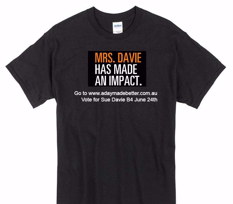 Custom Gildan 100% Cotton Black T-Shirt