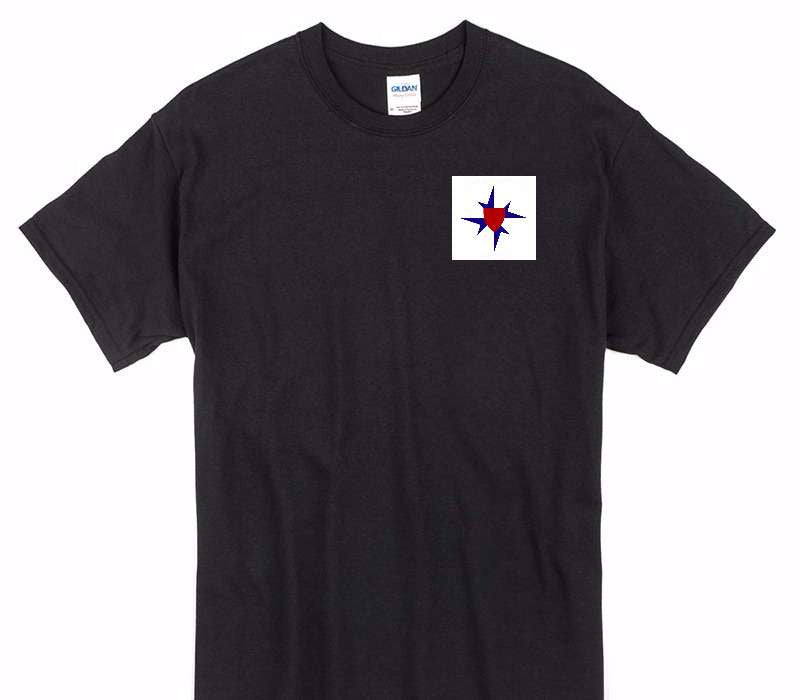 Custom Gildan 100% Cotton Black T-Shirt
