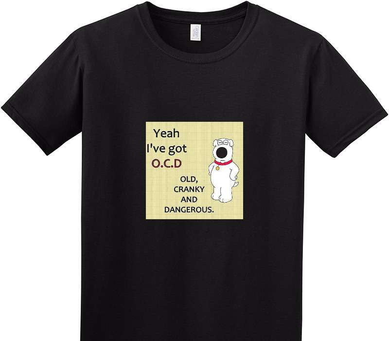Custom Adult Soft Style 100% Cotton Black T-Shirt
