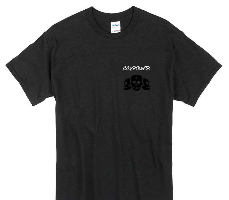 Custom Gildan 100% Cotton Black T-Shirt