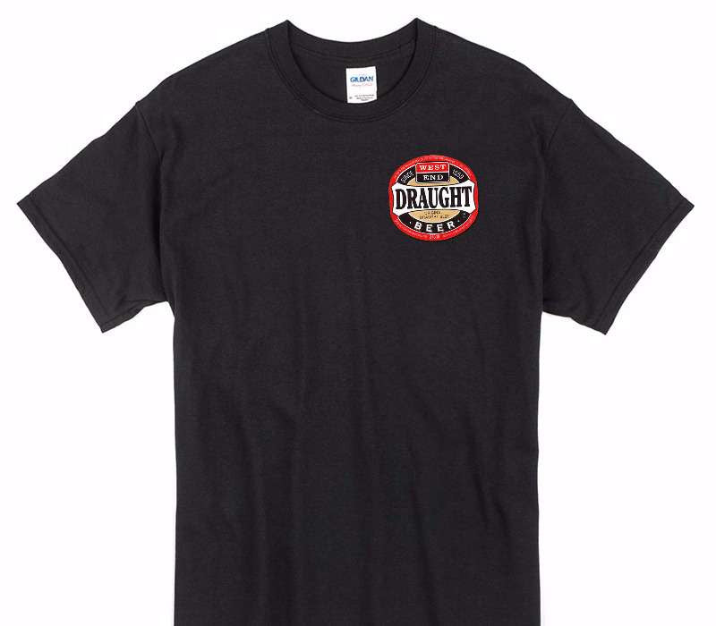 Custom Gildan 100% Cotton Black T-Shirt