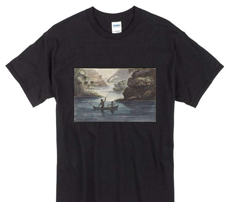 Custom Gildan 100% Cotton Black T-Shirt