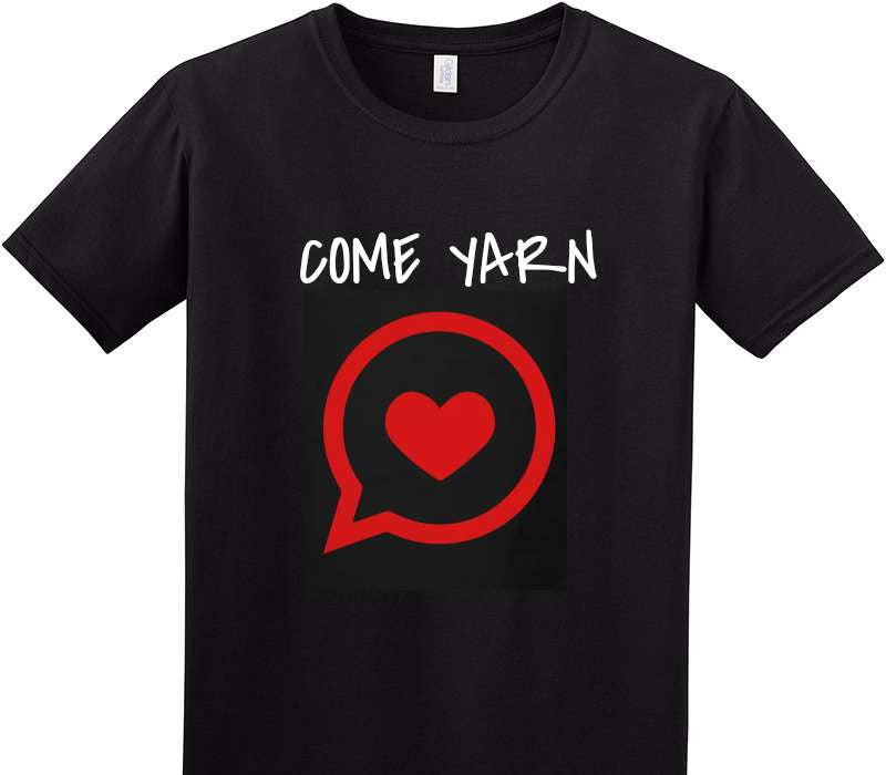 Custom Adult Soft Style 100% Cotton Black T-Shirt