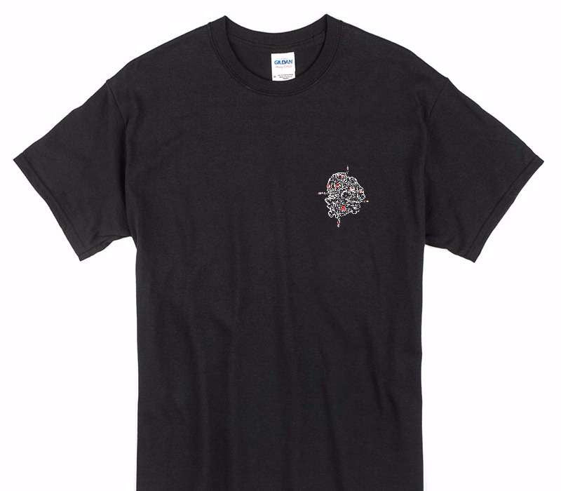 Custom Gildan 100% Cotton Black T-Shirt