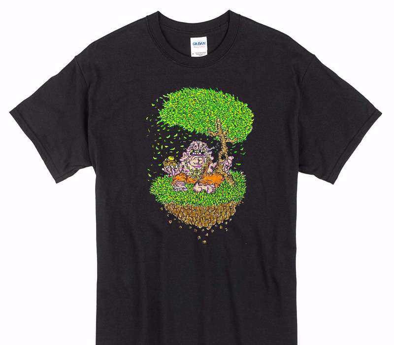 Custom Gildan 100% Cotton Black T-Shirt