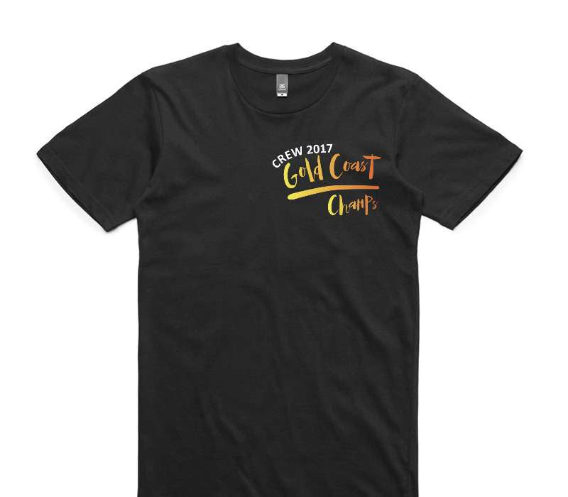 Custom AS Colour 100% Cotton Black T-Shirt