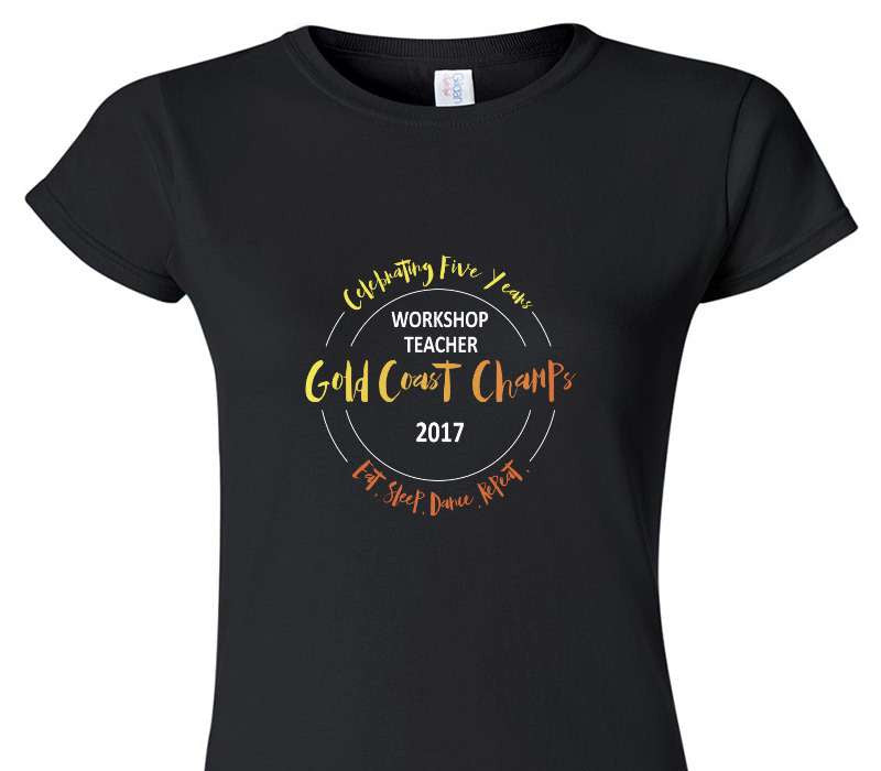 Custom Womens Soft Style 100% Cotton Black T-Shirt