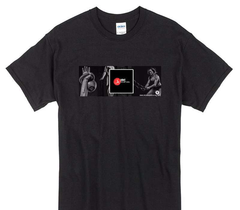 Custom Gildan 100% Cotton Black T-Shirt