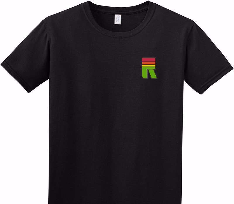 Custom Adult Soft Style 100% Cotton Black T-Shirt