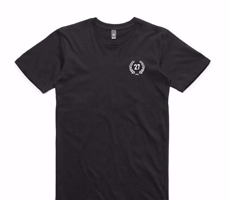 Custom AS Colour 100% Cotton Black T-Shirt