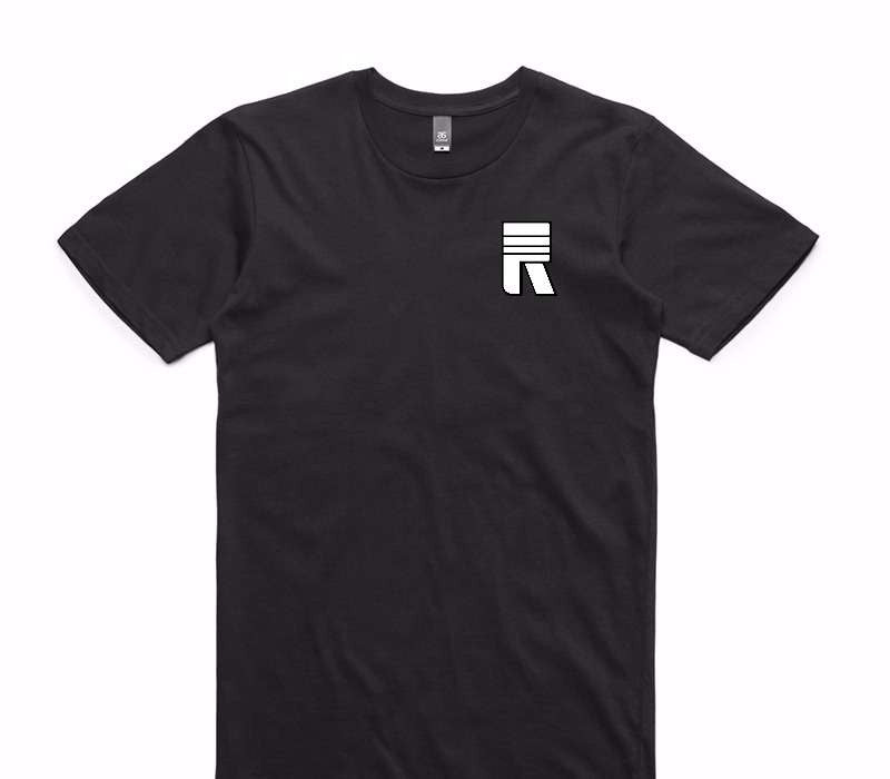 Custom AS Colour 100% Cotton Black T-Shirt