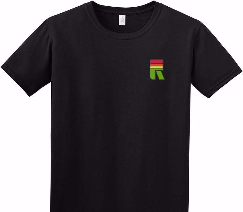 Custom Adult Soft Style 100% Cotton Black T-Shirt
