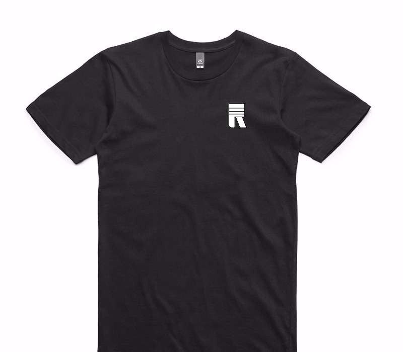 Custom AS Colour 100% Cotton Black T-Shirt