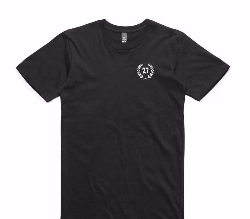 Custom AS Colour 100% Cotton Black T-Shirt