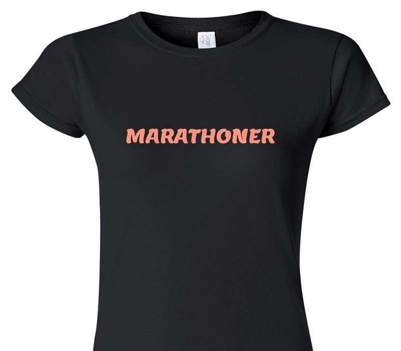 Custom Womens Soft Style 100% Cotton Black T-Shirt